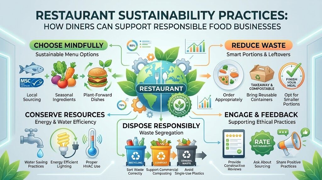 Restaurant Sustainability Practices: How Diners Can Support Responsible Food Businesses