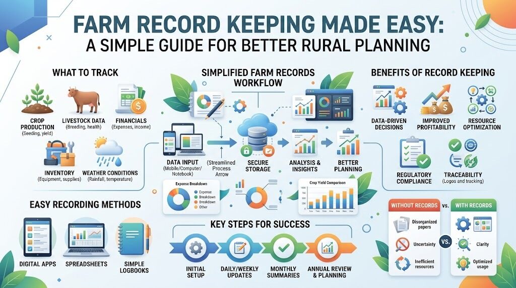Farm Record Keeping Made Easy: A Simple Guide for Better Rural Planning