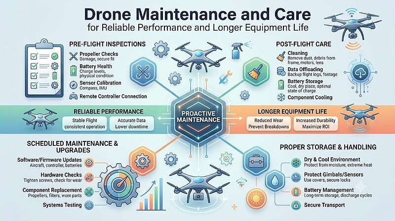Drone Maintenance and Care for Reliable Performance and Longer Equipment Life